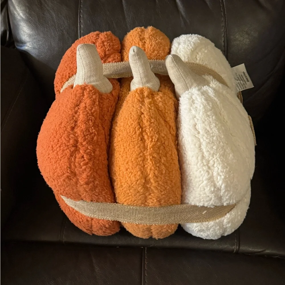 Rachel Ashwell Cozy Pumpkin-Shaped Pillow